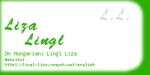 liza lingl business card